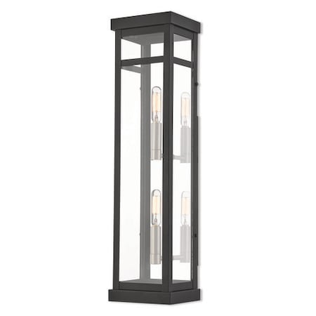 Livex Lighting Hopewell 2 Light Black Outdoor Wall Lant 20706-04